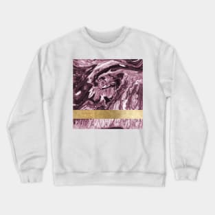 Violet golden geometric marble Crewneck Sweatshirt